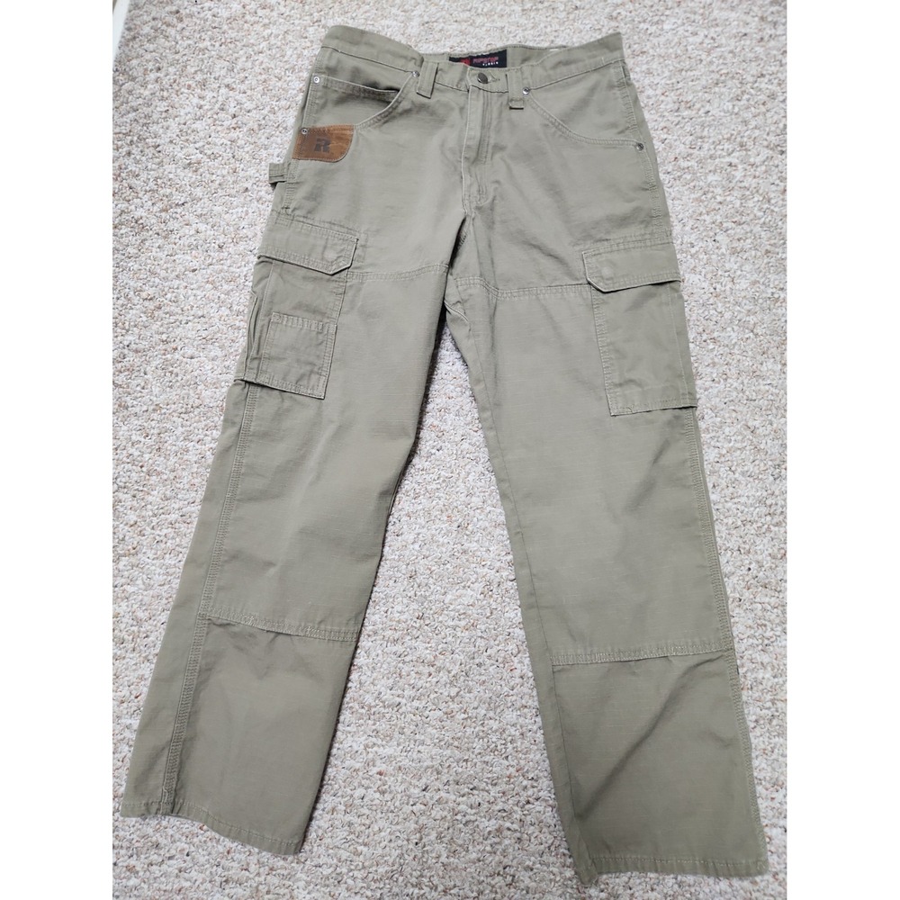 Wrangler RIGGS Workwear Ripstop Ranger Cargo Pants 34x30 Beige 3W052BE